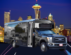 (E) FORD F600 EXECUTIVE VIP SHUTTLE BUS (Up to 32 Passengers)(No Luggage)